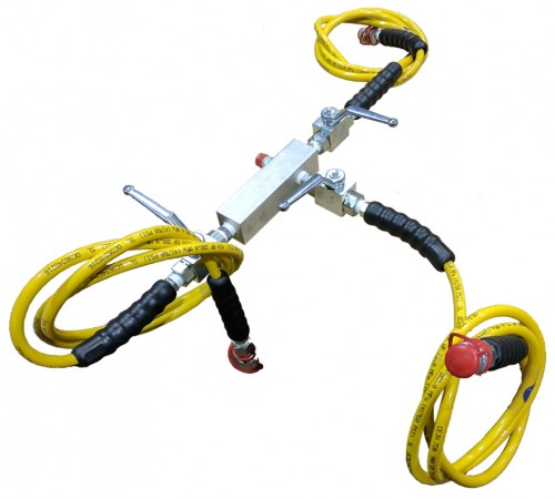 hydraulic three way valve for busbar tools