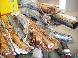 A pile of Armored Copper Cable