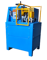Blue and yellow automatic wire stripping machine