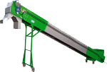 Green and Grey Conveyer for Scrap Wire Recycling Machine