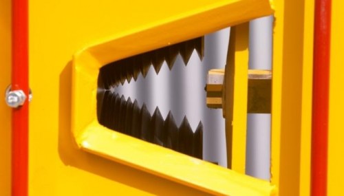 opening to cable stripper showing the adjustable blade