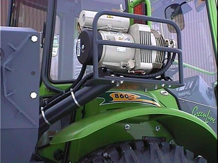 air compressor mounted on vehicle