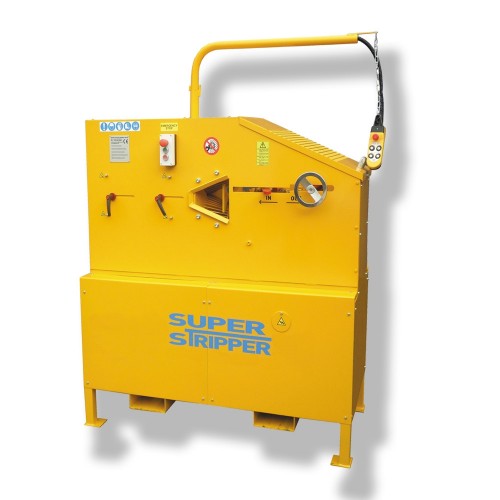 Yellow Stand-Alone Industrial Cable Stripping Machine